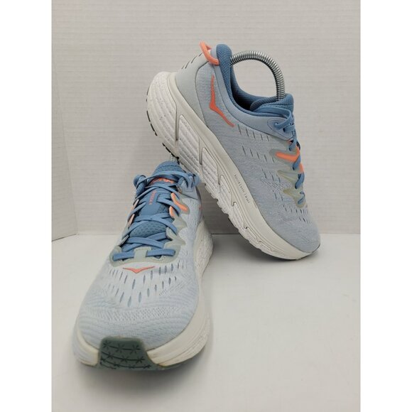 Hoka One One  Gaviota 4 112201 Blue Running Shoes Sneaker Women's 9 D Wide - Picture 1 of 12